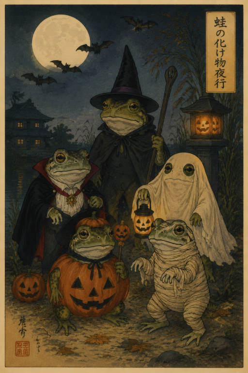 Frog Halloween Night