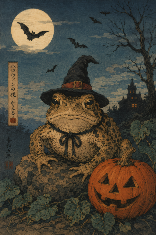 Toad Halloween Moon