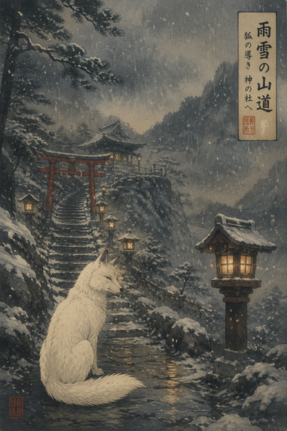 White Fox Snow Temple