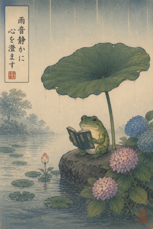 Frog Lotus Reading