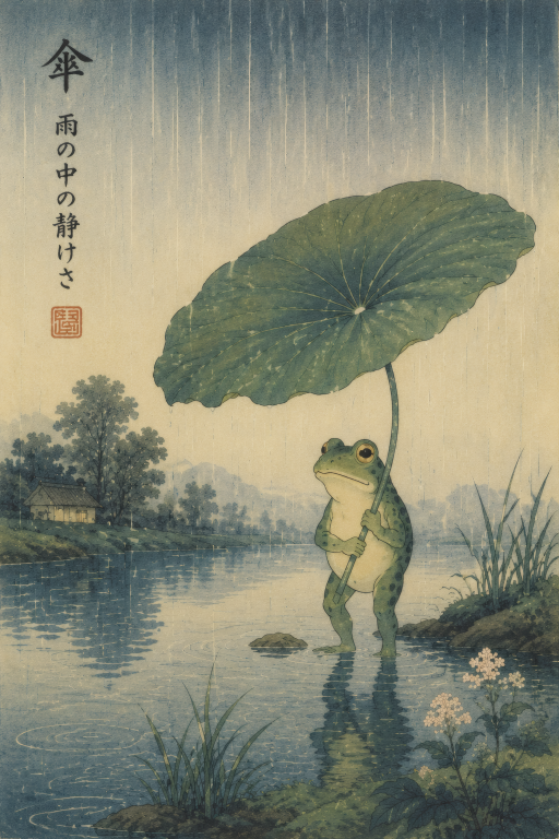 Frog Leaf Umbrella