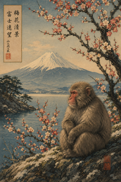 Snow Monkey Fuji