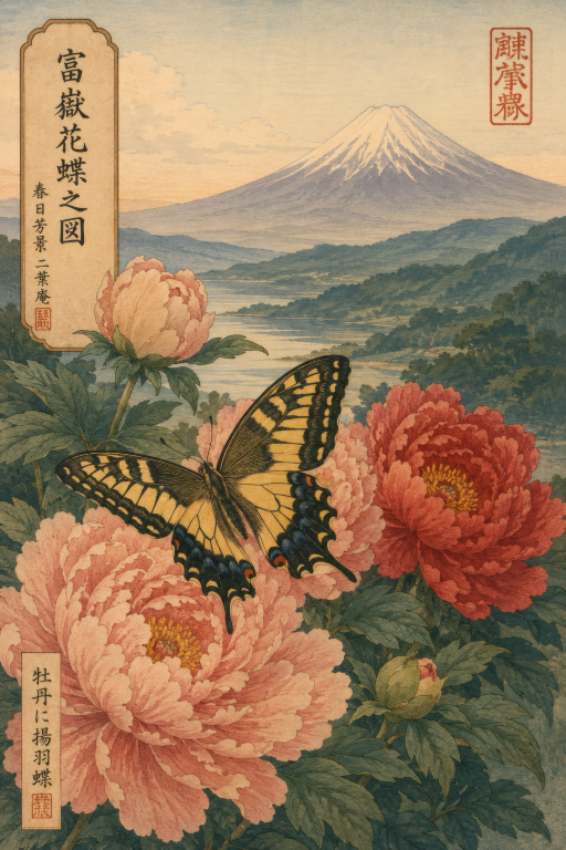 Butterfly Peony Fuji