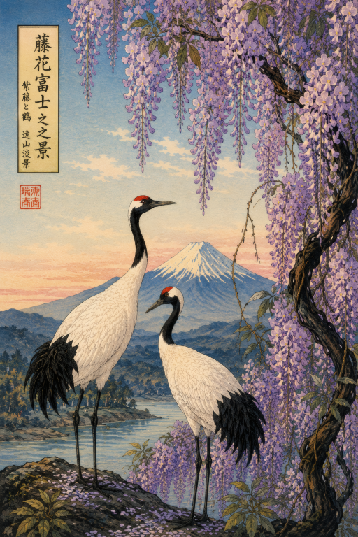 Cranes Wisteria