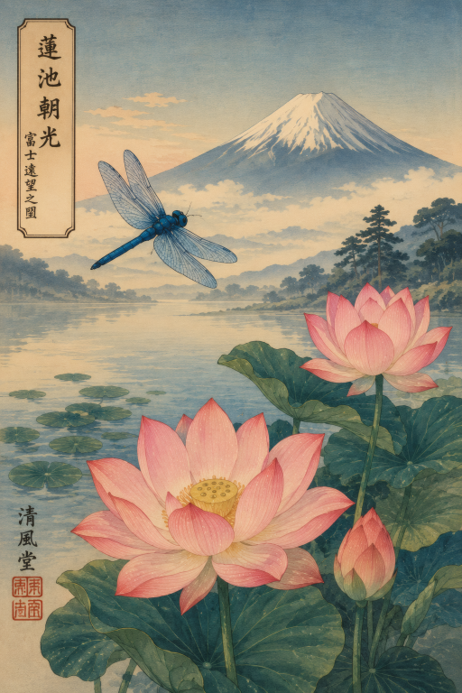 Dragonfly Lotus Fuji