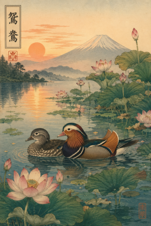 Mandarin Duck Lotus