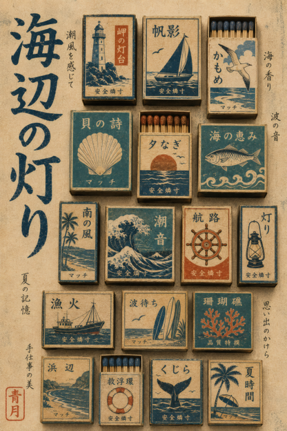 Coastal Matchbox Art