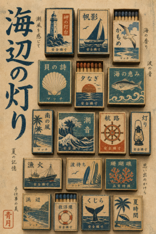 Coastal Matchbox Art