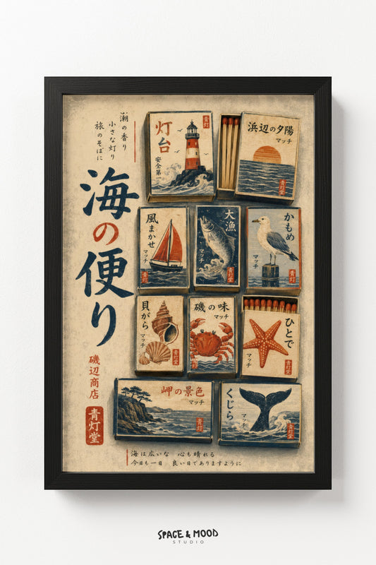 Ocean Matchbox Art