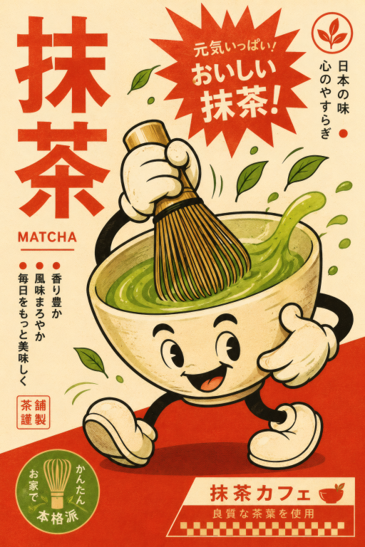 Matcha Mascot Poster