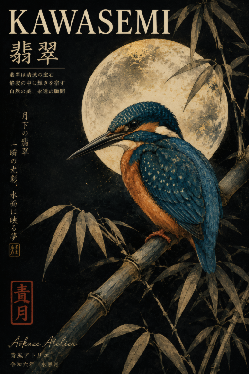 Kingfisher Moon Night