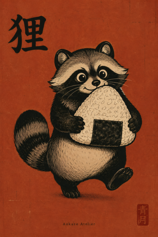 Raccoon Onigiri