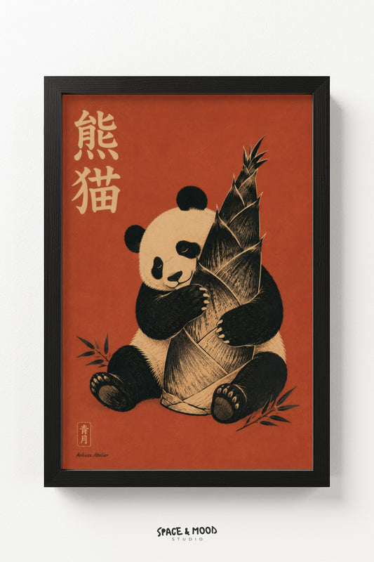 Panda Bamboo Red