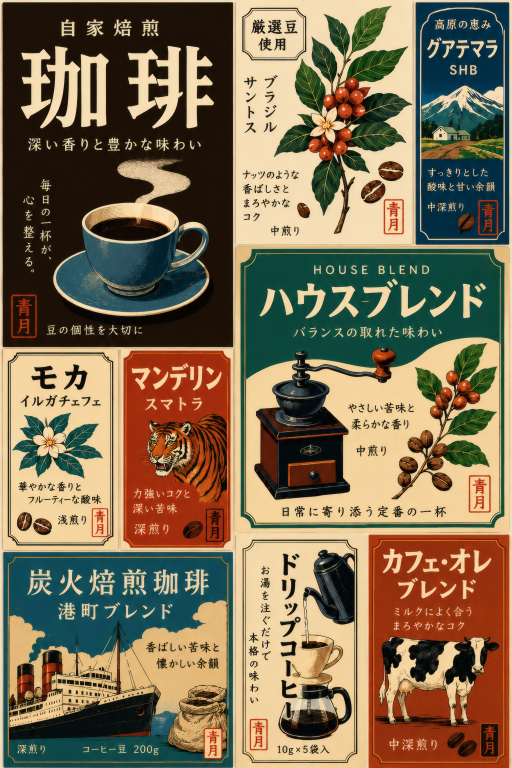 Japanese Coffee Chart