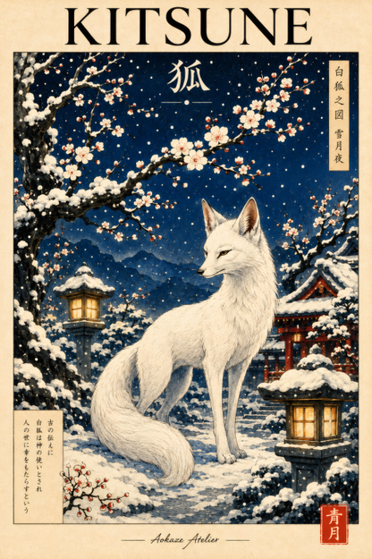 Kitsune Winter Fox