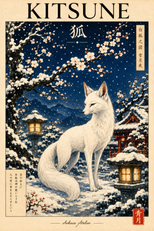 Kitsune Winter Fox
