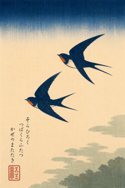 Swallows in Flight