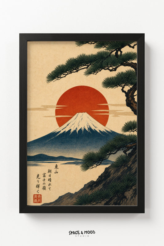 Mount Fuji Red Sun