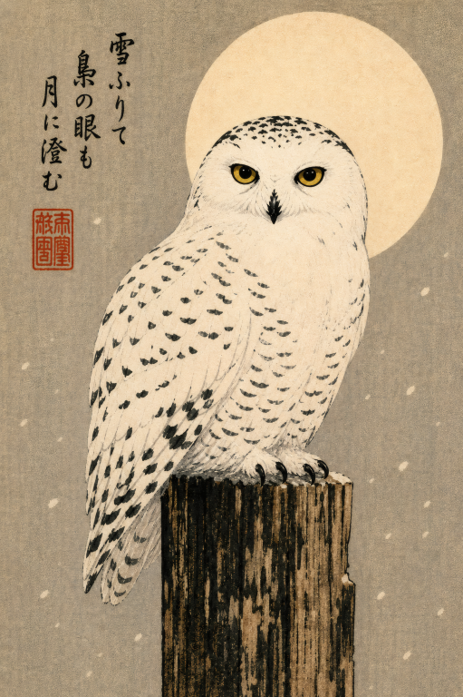 Snowy Owl Moon