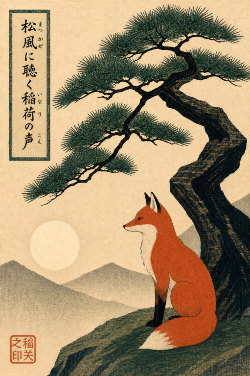 Fox Under Pine