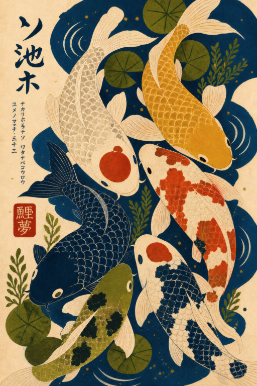 Night Koi Pond