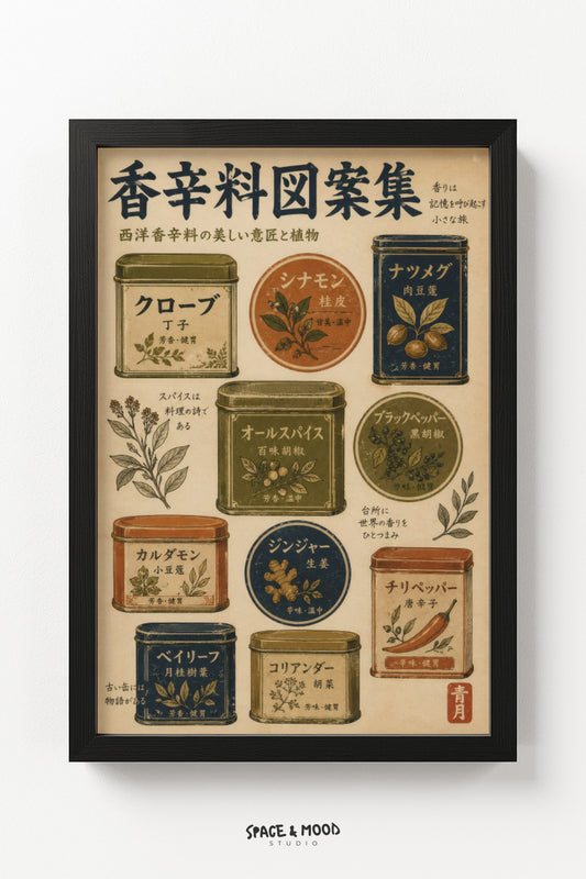 Vintage Spice Labels