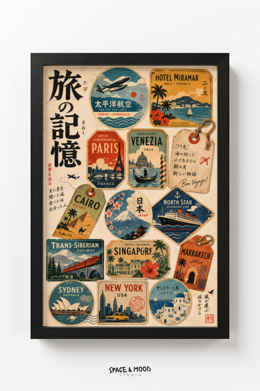 World Travel Stickers