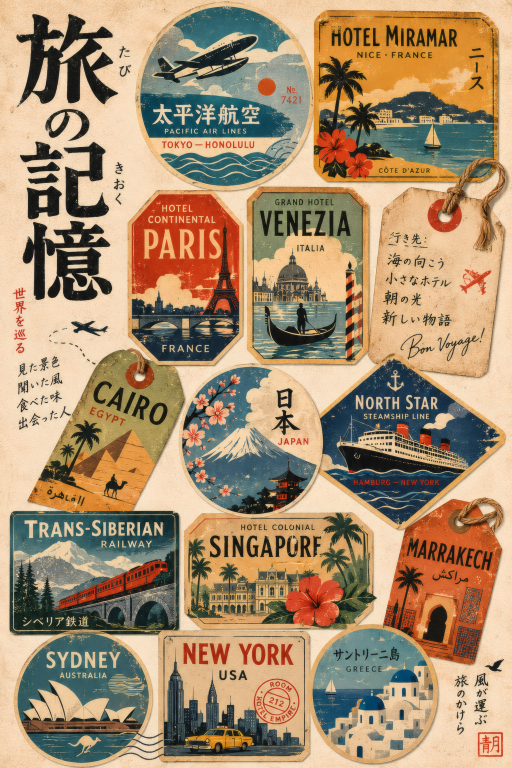 World Travel Stickers