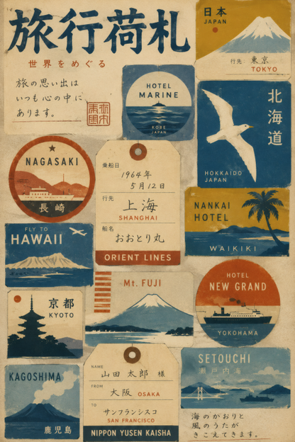 Japan Luggage Tags