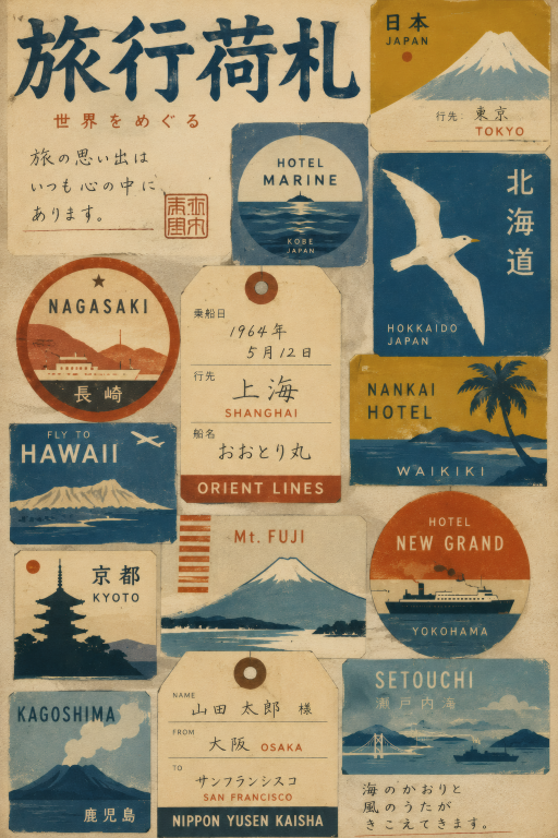 Japan Luggage Tags