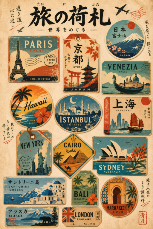 World Luggage Tags