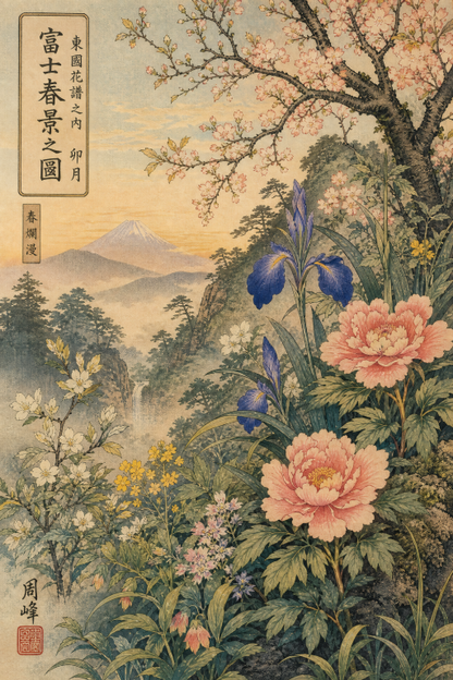 Peony Mountain Landscape