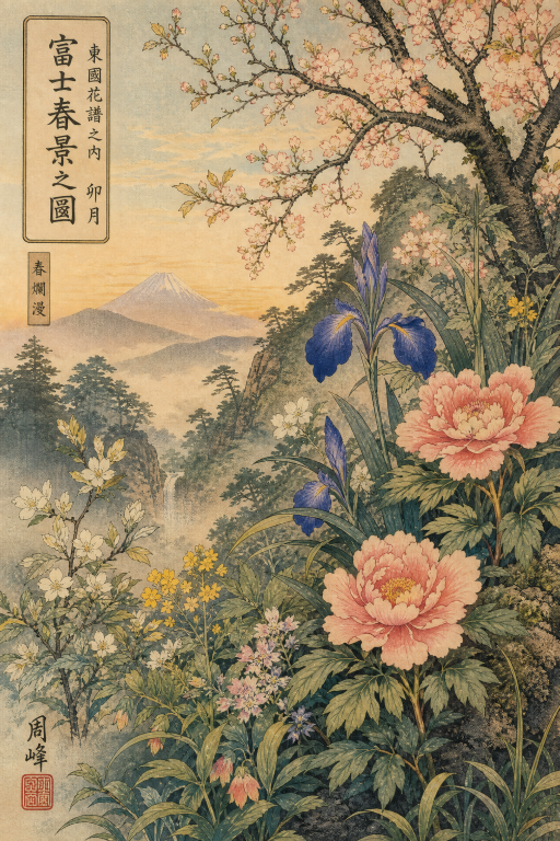 Peony Mountain Landscape
