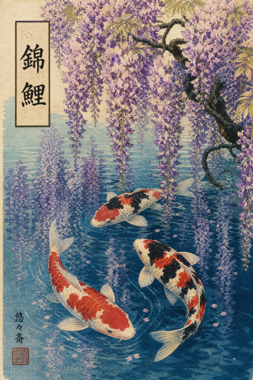 Koi Wisteria Pond
