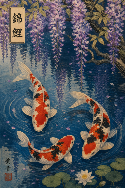 Koi Wisteria Pond II