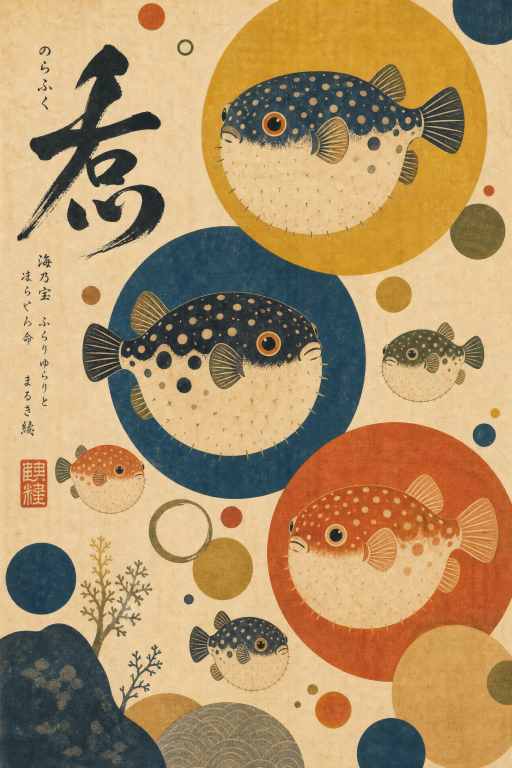 Pufferfish Circle Pattern