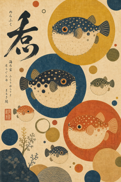 Pufferfish Circle Pattern