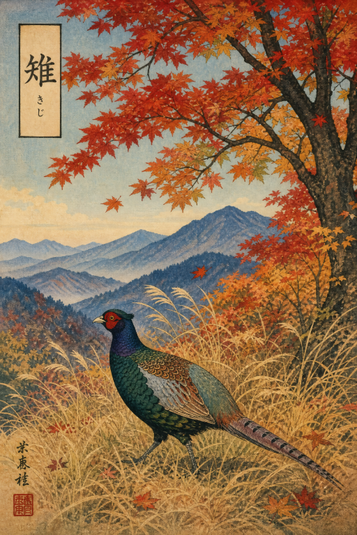 Pheasant Autumn Field