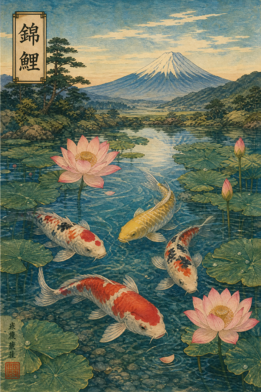 Koi Pond Fuji Lotus