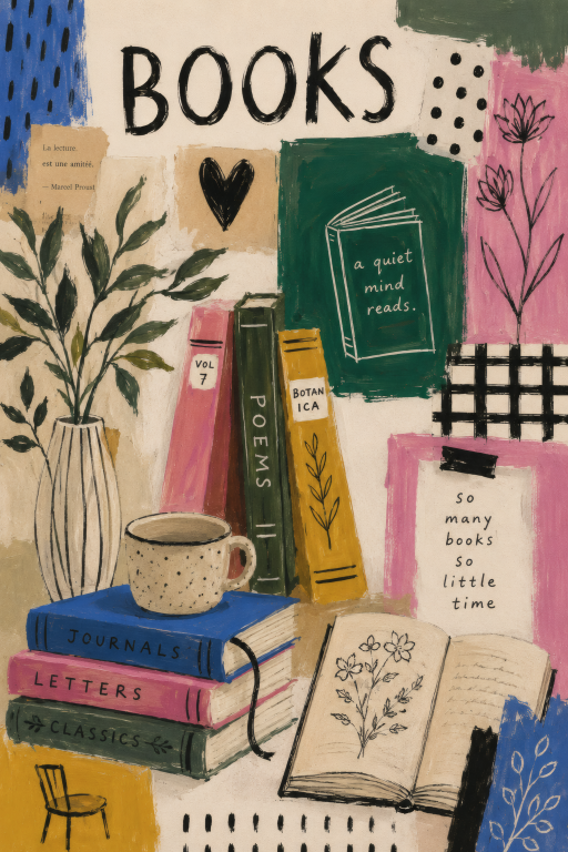 Books Coffee Collage