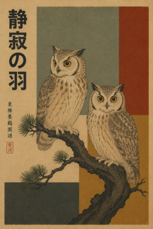 Owls on Branch