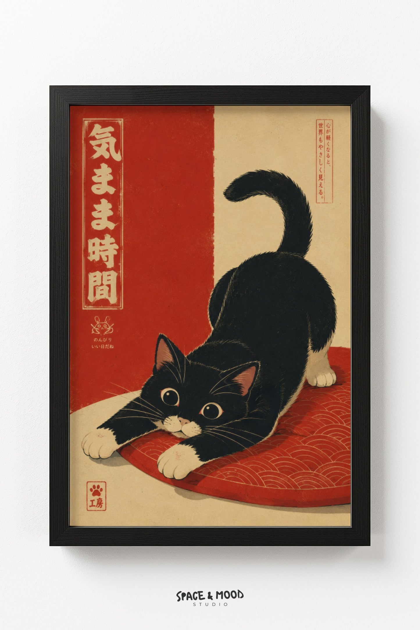 Tuxedo Cat Playing