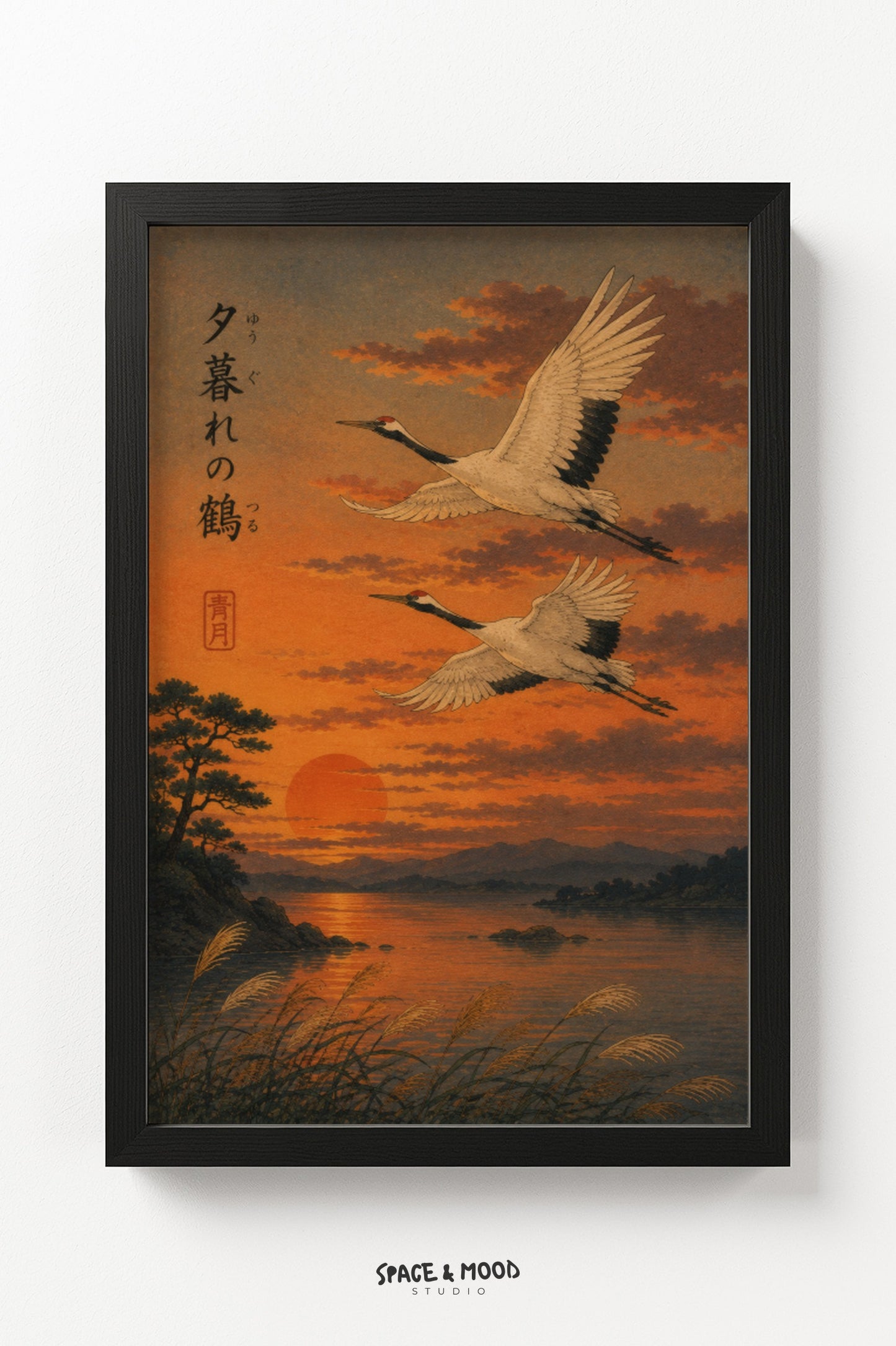 Cranes Sunset Flight