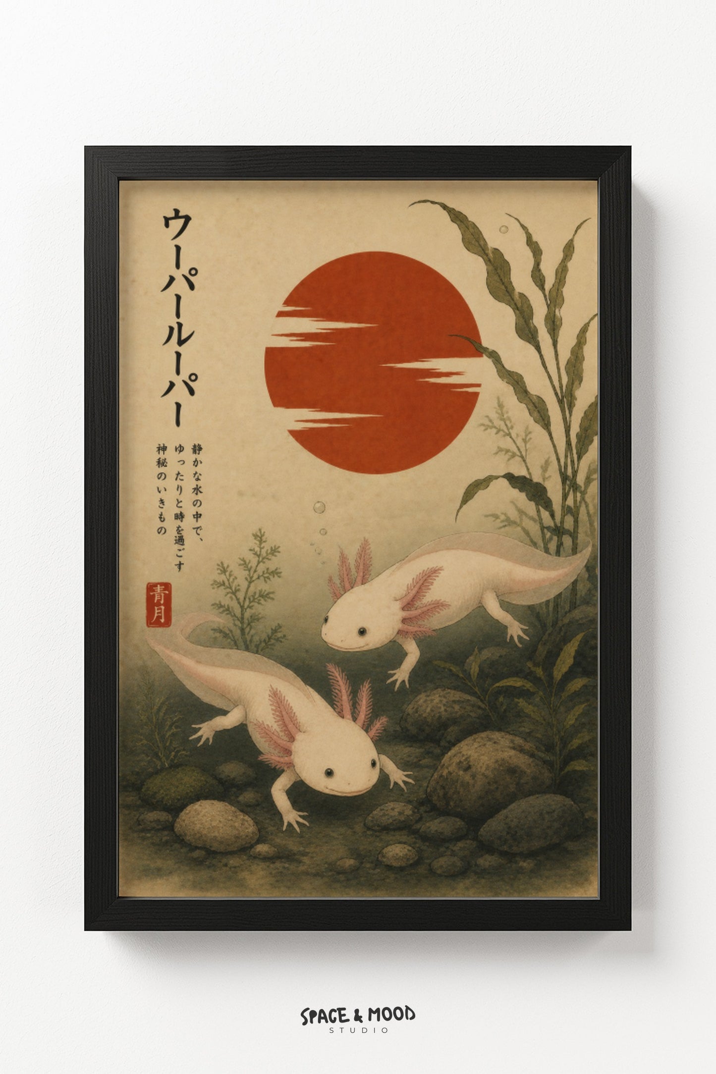 Axolotl Red Sun