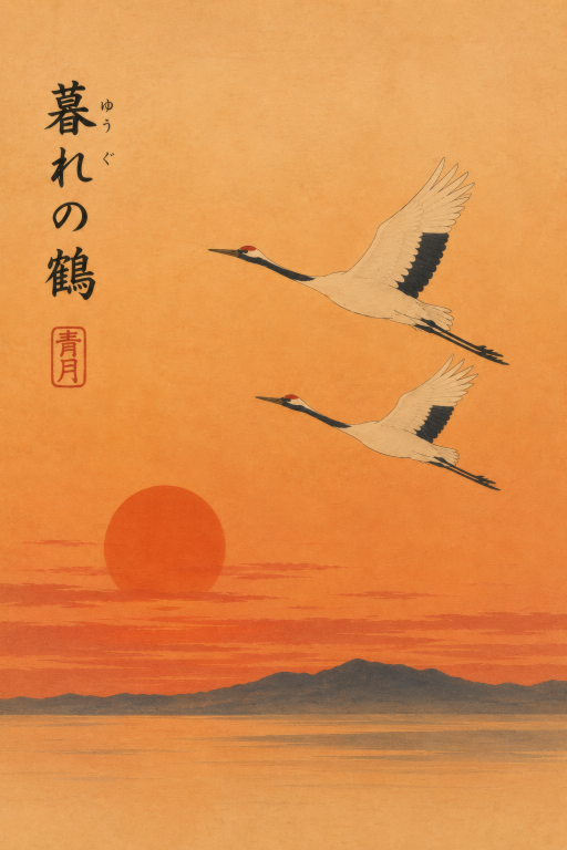 Cranes Sunset II