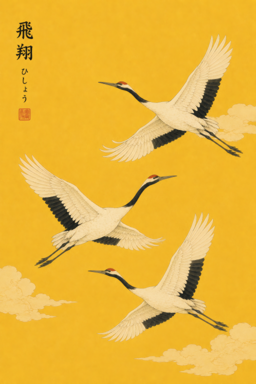 Cranes in Flight
