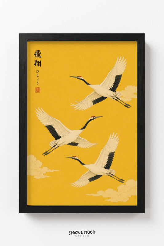 Cranes in Flight