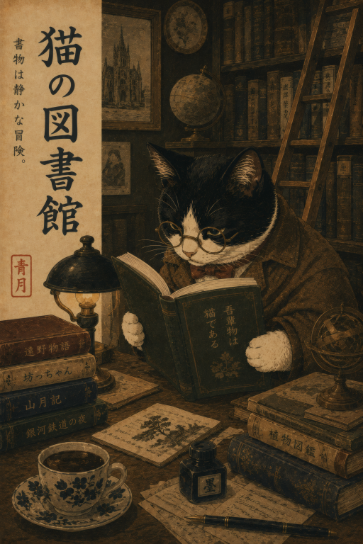 Cat Library Shelf