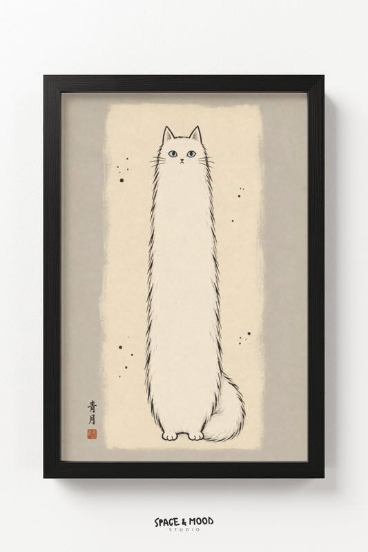 White Fluffy Cat