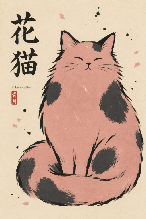 Pink Spotted Cat